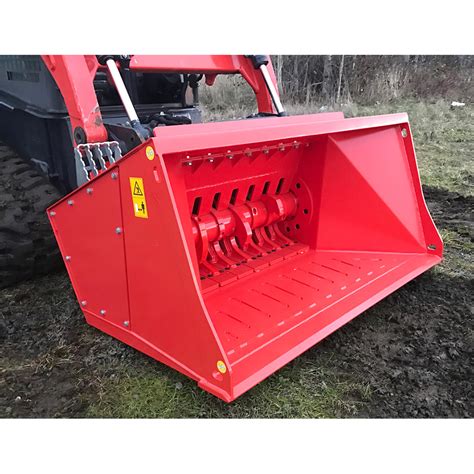 rock crusher bucket for skid steer|skid steer mounted concrete crusher.